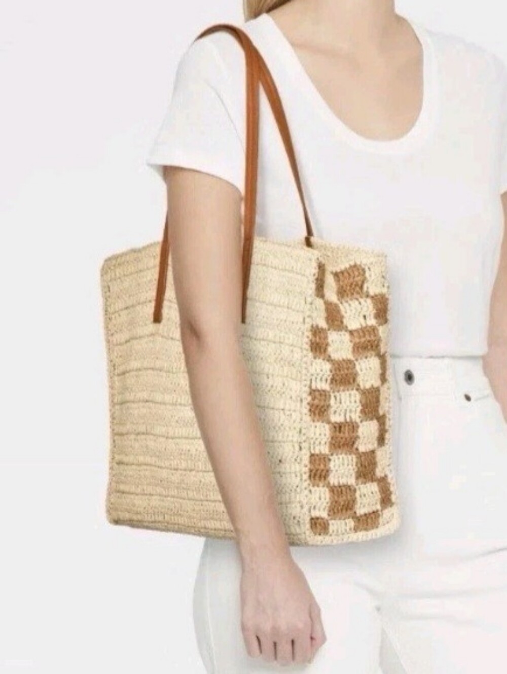 NWT Universal Thread Straw Tote Summer Bag